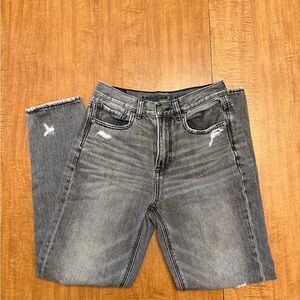 American Eagle Outfitters Women's Distressed Mom Jeans